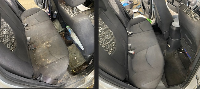 Before and After - Car Detailing interior